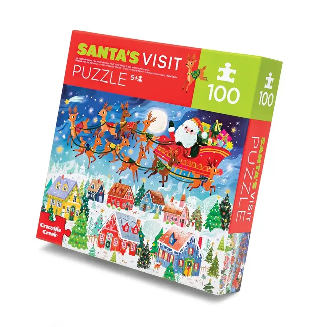 Crocodile Creek Puzzels Puzzle Santa's Visit 100 pc.