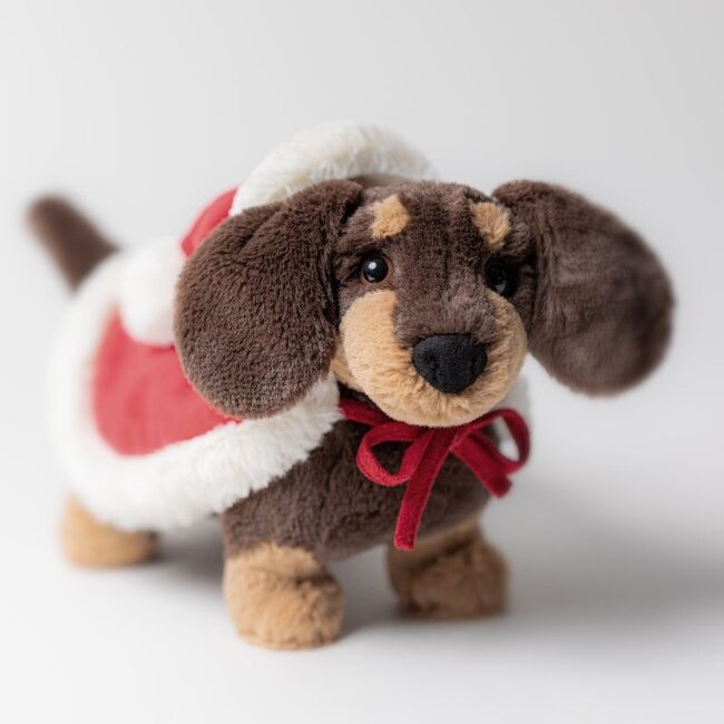 Jellycat Hond Teckel Otto Winter Warmer 19 cm