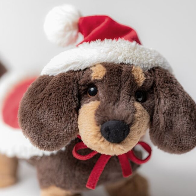 Jellycat Hond Teckel Otto Winter Warmer 19 cm