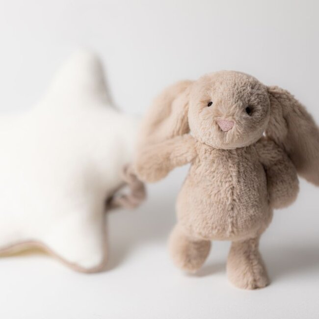 Jellycat Muziekmobiel Konijn Bashful Bunny Beige