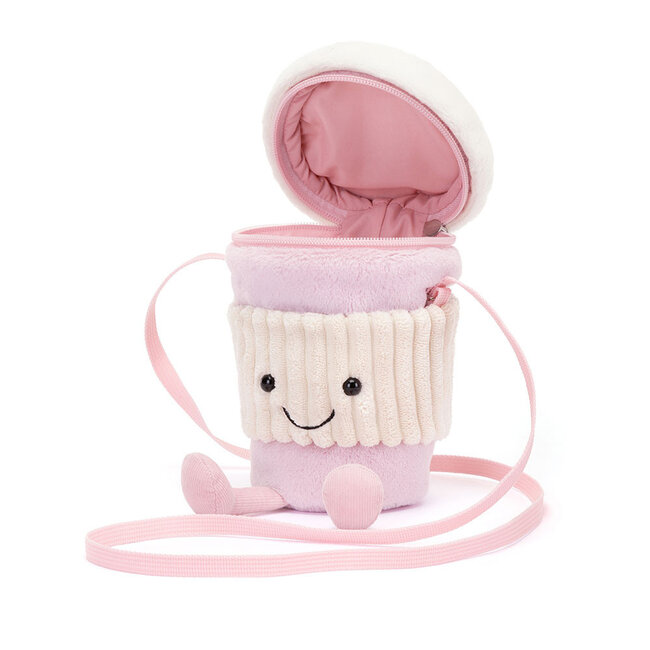 Jellycat Coffee To Go Tasche Rosa Amuseable