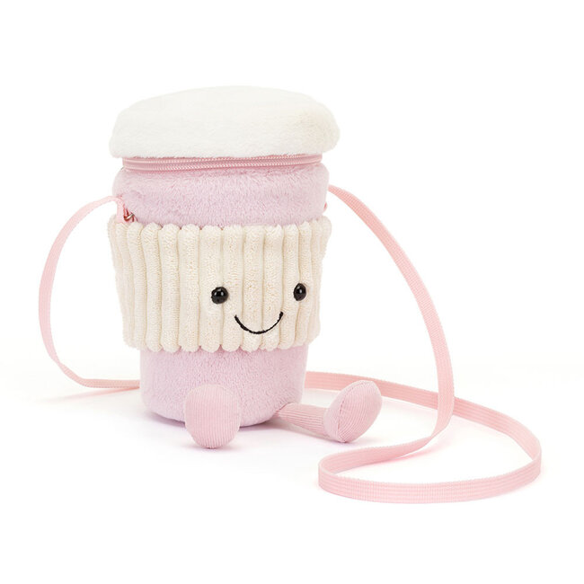 Jellycat Coffee To Go Tasche Rosa Amuseable