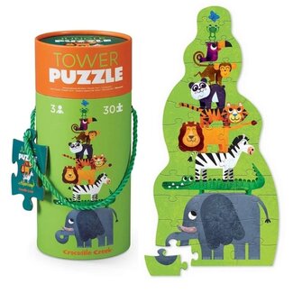 Crocodile Creek Puzzels Puzzle Tower Jungle 30 pc. Crocodile Creek Puzzels Puzzle Tower Jungle 30 pc.