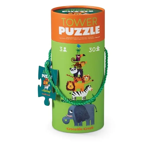 Crocodile Creek Puzzels Puzzle Tower Jungle 30 pc. 3 years +