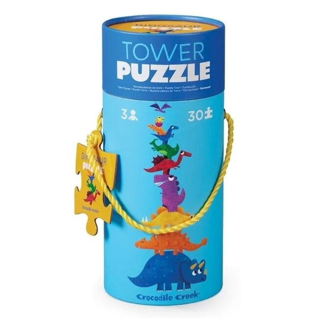 Crocodile Creek Puzzels Puzzle Tower Dino 30 pc. 3 years +