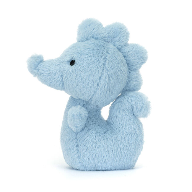 Jellycat Fluffy Seahorse Soft Toy Blue 12 cm