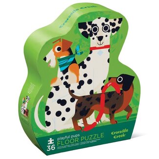 Crocodile Creek Puzzels Bodenpuzzle Welpen  36 Teile