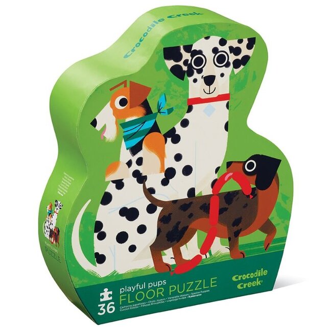 Crocodile Creek Puzzels Bodenpuzzle Welpen  36 Teile  3 Jahre+