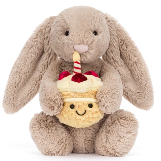 Jellycat Bashful Bunny Birthday Konijn Medium 31 cm