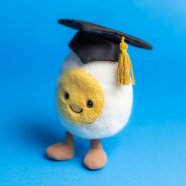 Jellycat Gekochtes Ei Graduation Stofftier 14 cm