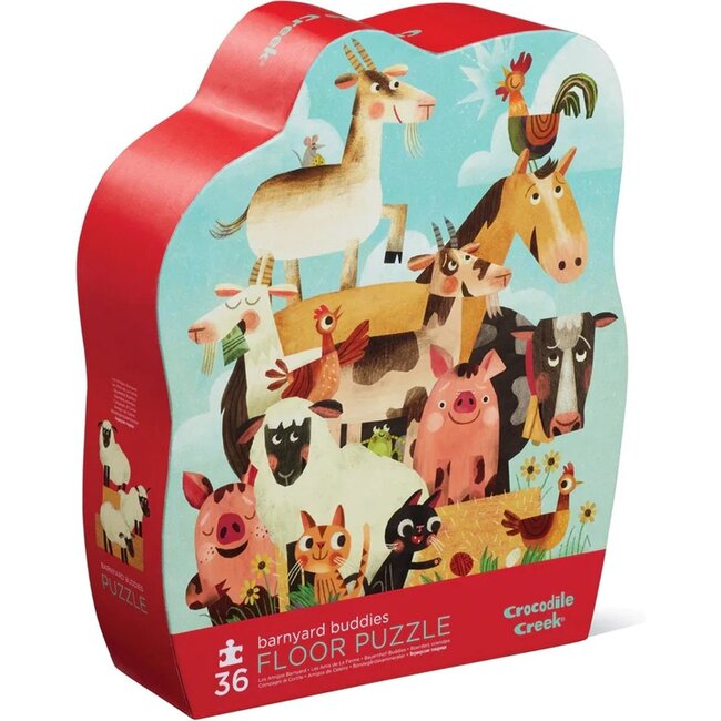 Crocodile Creek Puzzels Vloerpuzzel Boerderij Barnyard 36 st 3 jaar+