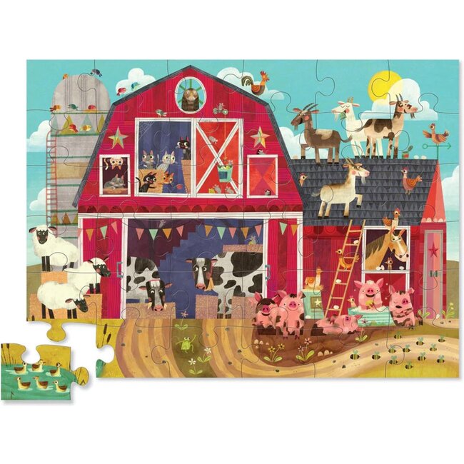Crocodile Creek Puzzels Bodenpuzzle Bauernhof Barnyard 36 st. 3 Jahre+