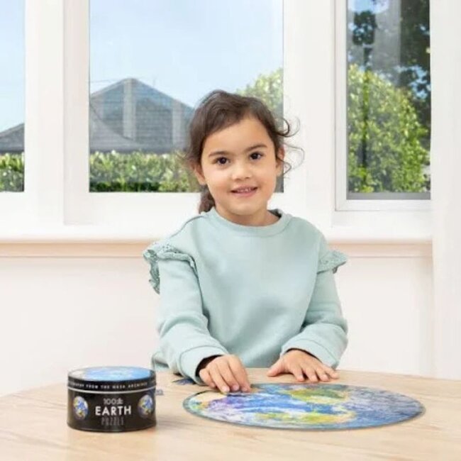Crocodile Creek Puzzels Puzzle Nasa Earth Tin 100 pc.