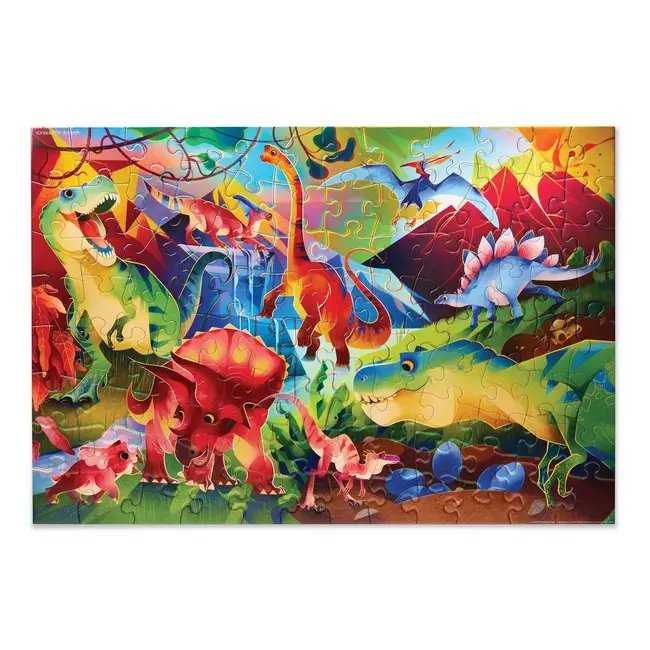 Crocodile Creek Puzzels Puzzel Dino Holographic 100 st.