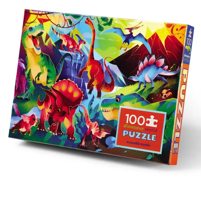 Crocodile Creek Puzzels Puzzel Dino Holographic 100 st.