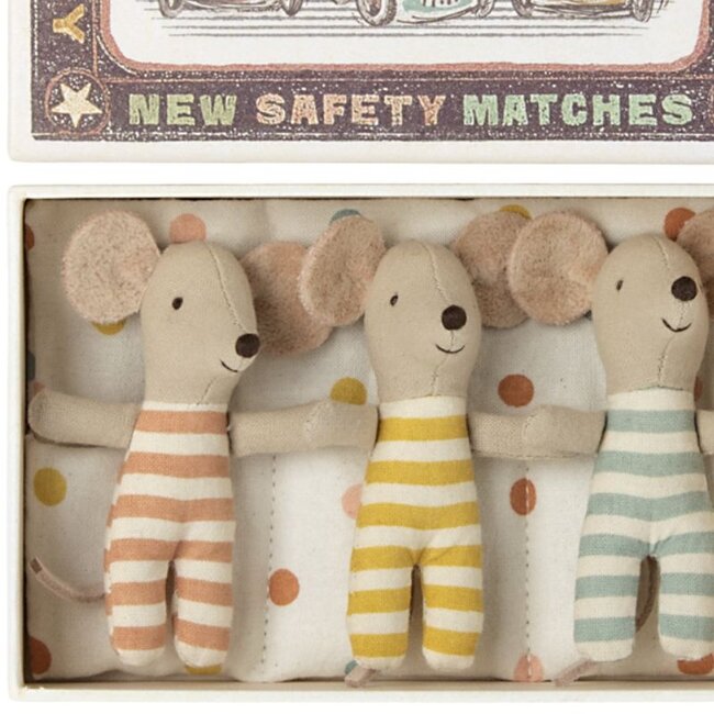Maileg Baby Mice Triplets In Box
