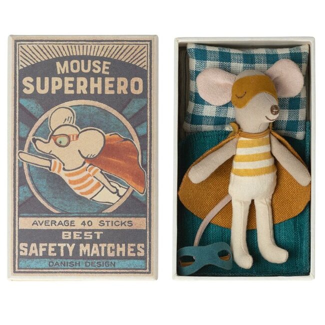 Maileg Mouse Super Hero Little Brother 11 cm