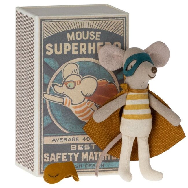 Maileg Mouse Super Hero Little Brother 11 cm
