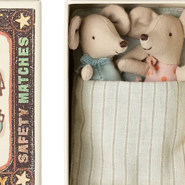 Maileg Mäuse Zwillinge Baby in Box
