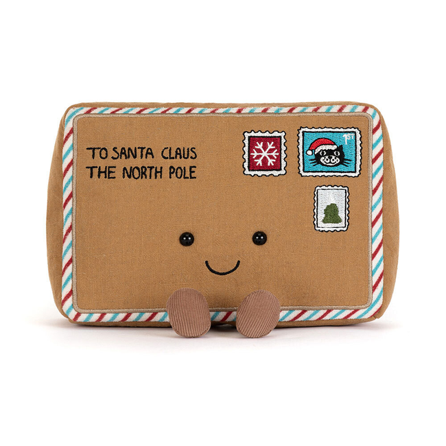 Jellycat Brief an den Weihnachtsmann Amuseable 18 cm