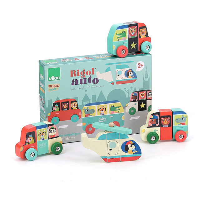 Vilac Magnetic Cars Wood Ingela P. Arrhenius