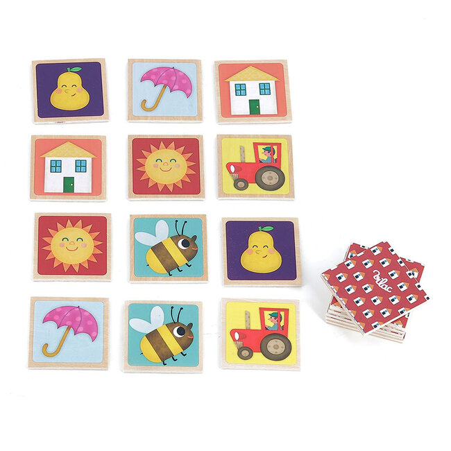 Vilac Memory Game Mélusine Wood 2477