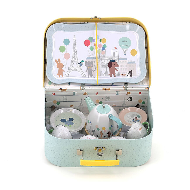 Vilac Tea Set Suitcase Sarah Betz 7105
