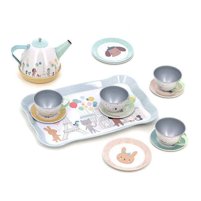 Vilac Tea Set Suitcase Sarah Betz 7105
