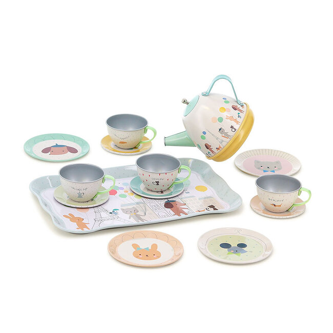 Vilac Tea Set Suitcase Sarah Betz 7105