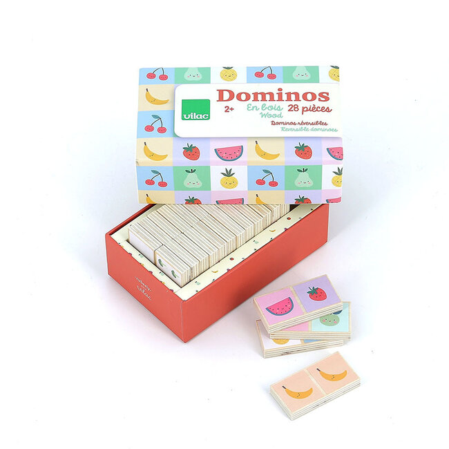 Vilac Domino Game Fruit Wood 7120