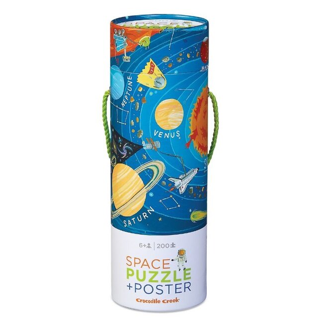 Crocodile Creek Puzzels Puzzel & Poster Space 200 st. 6 jaar+