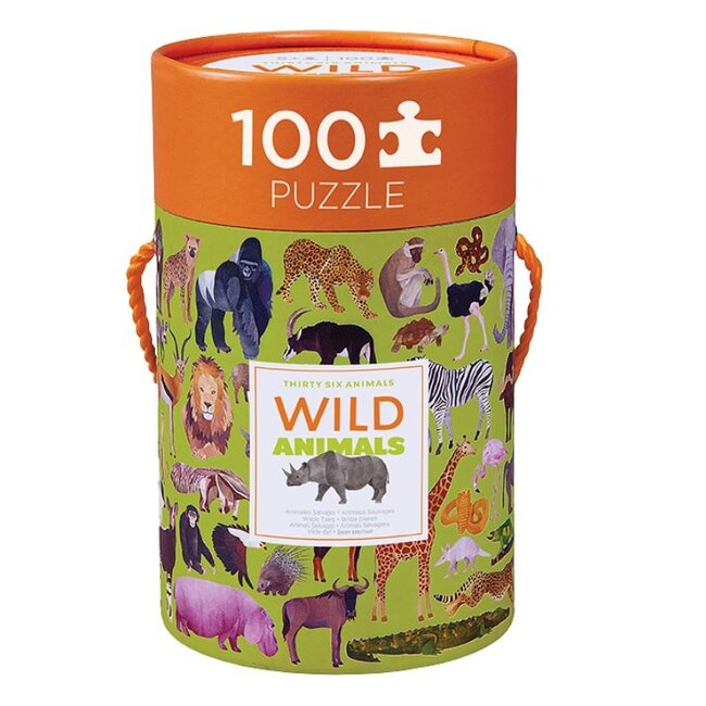 Crocodile Creek Puzzels Puzzle 36 Wild Animals 100 pieces 5 years+