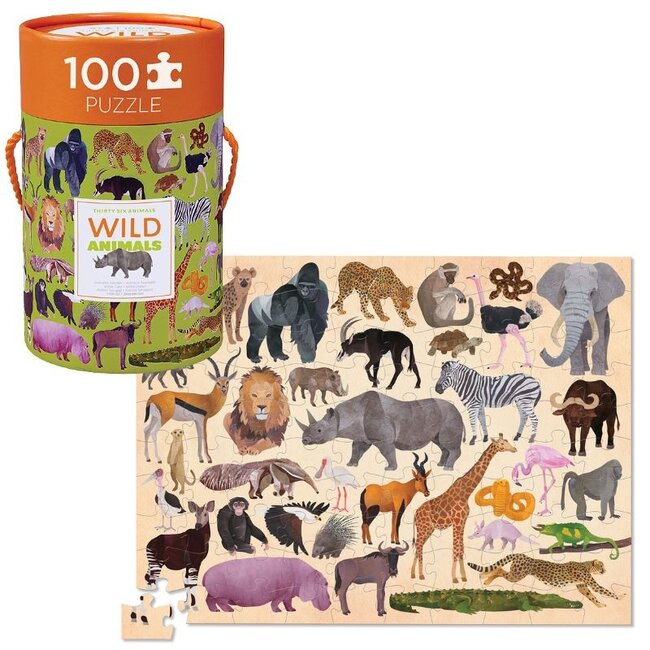 Crocodile Creek Puzzels Puzzel 36 Wilde Dieren 100 st.