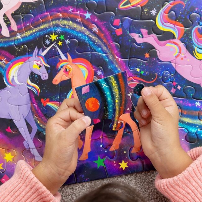 Crocodile Creek Puzzels Puzzel Unicorn Holographic 100 st.