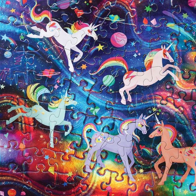 Crocodile Creek Puzzels Puzzel Unicorn Holographic 100 st.