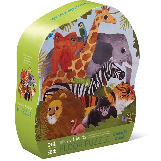 Crocodile Creek Puzzels Floor Puzzle Jungle Friends 36 pieces 3 years+