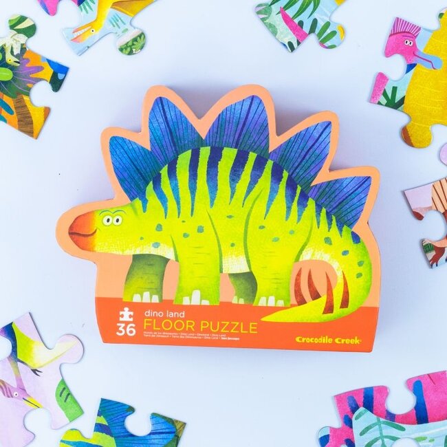 Crocodile Creek Puzzels Vloerpuzzel Dino Land  36 stukjes 3 jaar+