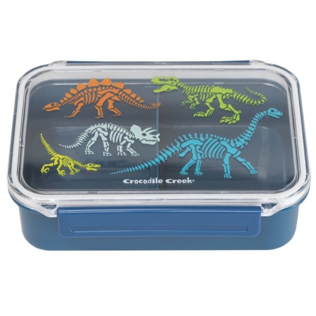 Crocodile Creek Puzzels Brotdose Fächern Dino Blau