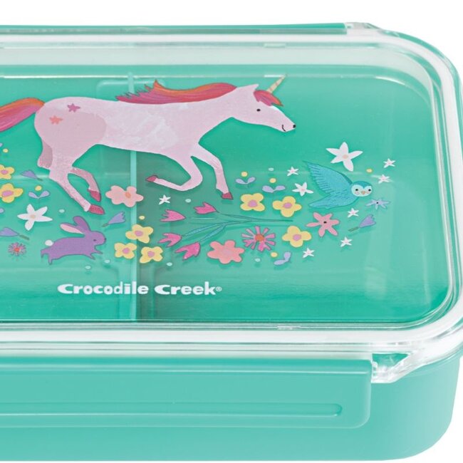 Crocodile Creek Puzzels Lunchbox Unicorn Bentobox Green