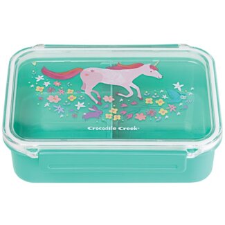 Crocodile Creek Puzzels Broodtrommel Met Vakjes Unicorn Groen Crocodile Creek Puzzels Broodtrommel Met Vakjes Unicorn Groen