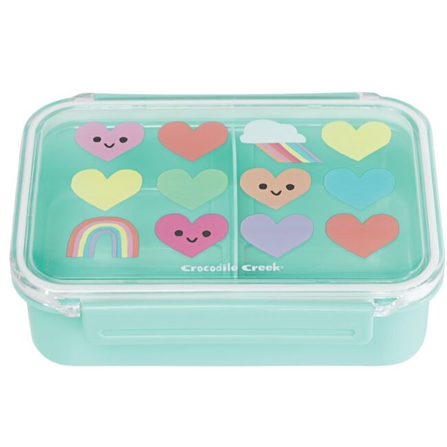 Crocodile Creek Puzzels Lunchbox Hearts Bentobox Blue
