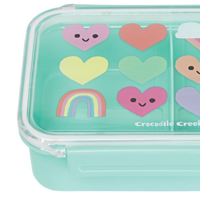 Crocodile Creek Puzzels Broodtrommel Vakjes Hartje Blauw