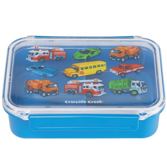Crocodile Creek Puzzels Lunchbox Cars Bento Box Blue