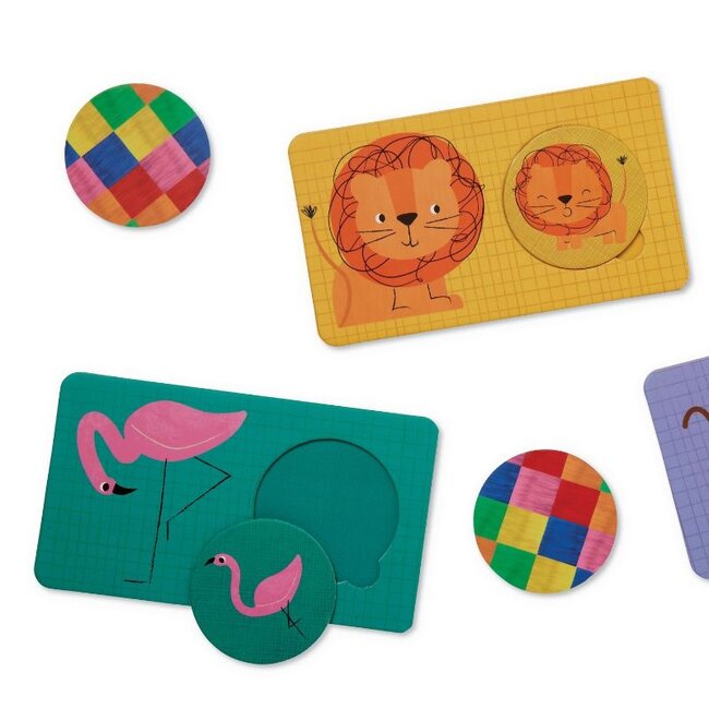 Crocodile Creek Puzzels Memory Spel Dieren 3 jaar+