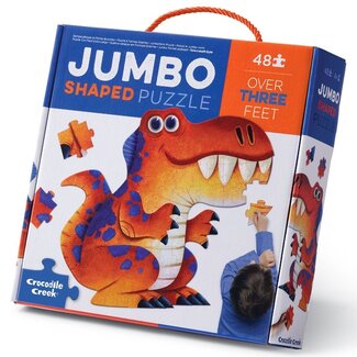 Crocodile Creek Puzzels Puzzel Jumbo Dino 48 st. Crocodile Creek Puzzels Puzzel Jumbo Dino 48 st.