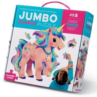 Crocodile Creek Puzzels Puzzel Jumbo Unicorn 48 st. Crocodile Creek Puzzels Puzzel Jumbo Unicorn 48 st.
