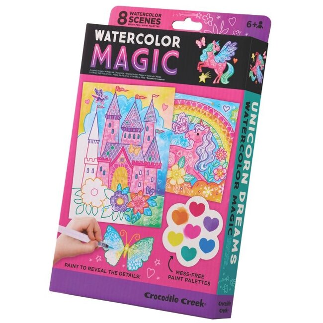 Crocodile Creek Puzzels Wasserfarben-Set Malen Einhorn