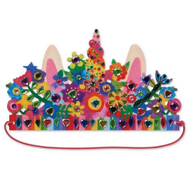 Crocodile Creek Puzzels Jewel Art Kronen Unicorn 4 jaar+