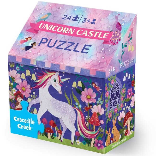 Crocodile Creek Puzzels Puzzel Unicorn Kasteel 24 st. | 3 jaar+