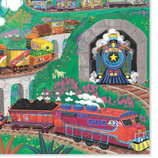 Crocodile Creek Puzzels Vloerpuzzel Trein 36 st. | 3 jaar